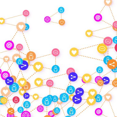 Sosyal medya pazarlaması, İletişim konsepti.