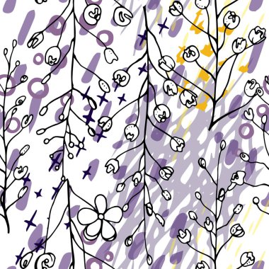 Sanatsal Yaratıcı Tropikal Siyah Beyaz Modern