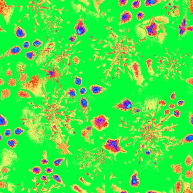 Gerçeküstü kozmik büyü. Sıra dışı, dikişsiz suluboya deseni. Bitmek bilmeyen tekrar.