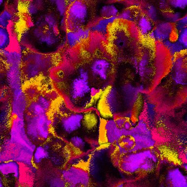 Gerçeküstü, Psikedelik Islak Boya. Dekoratif 