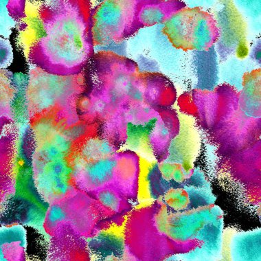 Gerçeküstü Düzen. Suluboya El Boyalı. 