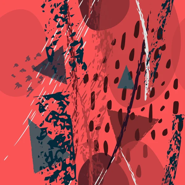 (Inggris) Collage Contemporary Textures Artistik Modern - Stok Vektor