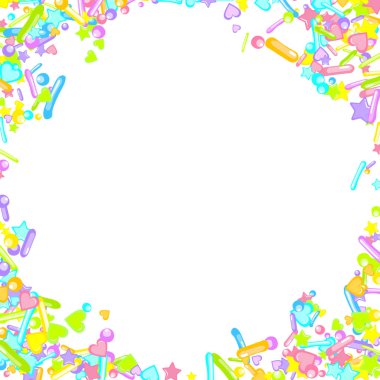 Pırıl pırıl. Kek, tatlı, fırın konfetisi.