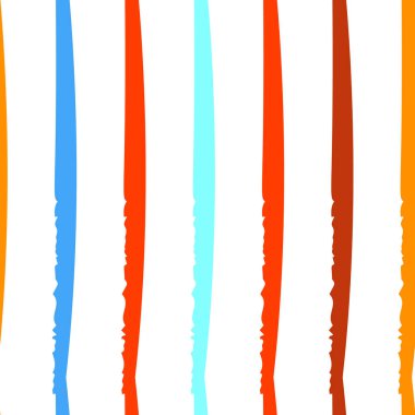 Dikey Çizgili Yaz Motifi. Modern Kusursuz Desen.