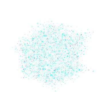 Mavi, turkuaz, turkuaz parıltılı yıldız konfetisi