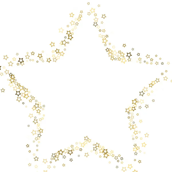 Gold glitter confetti sparkle — Stock Vector