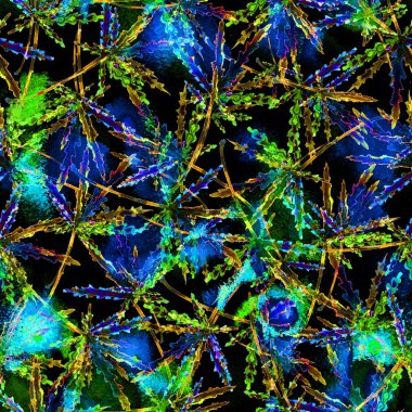 Esrar pürüzsüz suluboya deseni bırakır