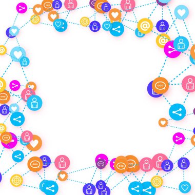 Sosyal medya pazarlaması, İletişim konsepti.