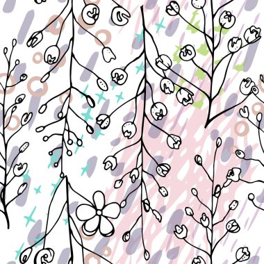 Sanatsal Yaratıcı Tropikal Siyah Beyaz Modern