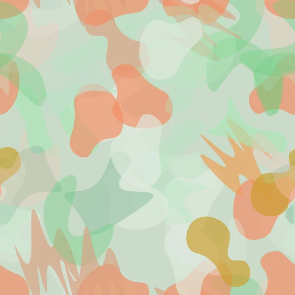 Camouflage naadloos patroon. Militaire camouflage — Stockvector