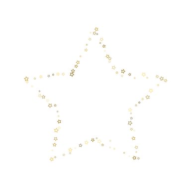 Altın parıltısı konfetisi parlıyor