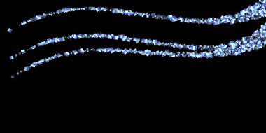 Gökkuşağı, yanardöner dikdörtgen, parlak konfeti.