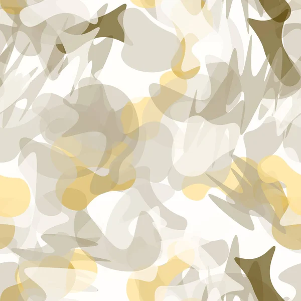 Camouflage Seamless Pattern. Kamuflase Militer - Stok Vektor