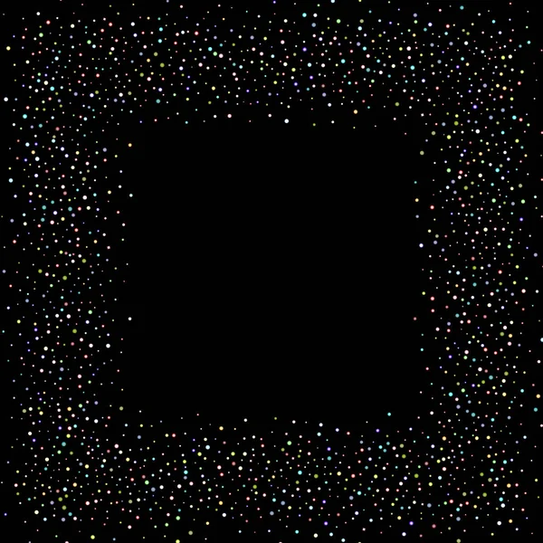 Confettis étincelants holographiques irisés scintillants. — Image vectorielle