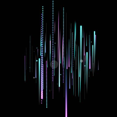 Hızlı Hareket Neon. Glare Dynamic. Düşen Parıltı.