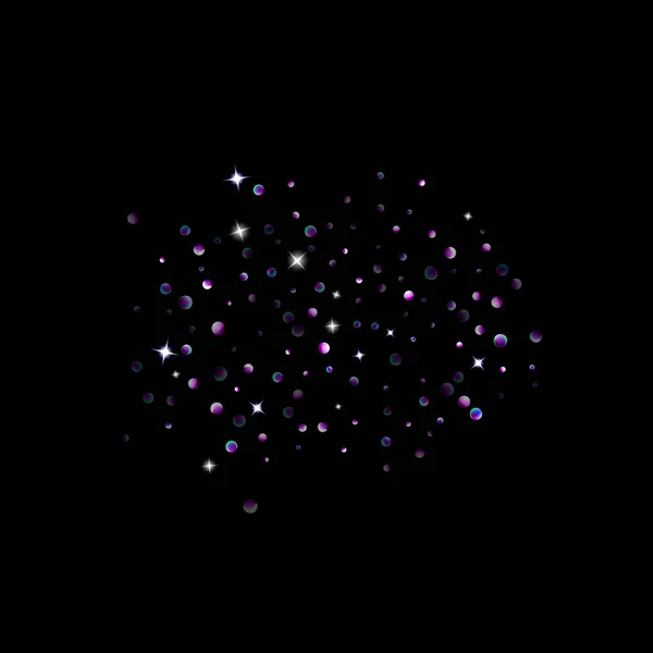 Purple glitter star confetti little spark violet — Stock Vector