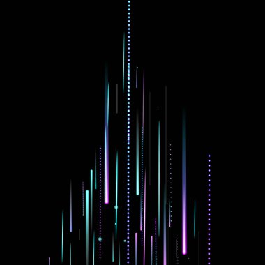 Hızlı Hareket Neon. Glare Dynamic. Düşen Parıltı.