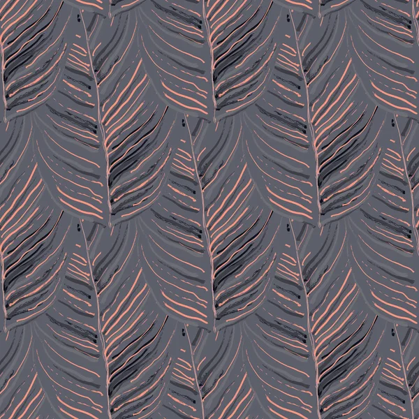 Hoja Tropical. Motivo moderno. Jungle Print. Follaje — Vector de stock