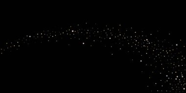 Altın Parıldayan Yıldızlar. Lüks Parlak Konfeti.