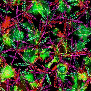 Esrar pürüzsüz suluboya deseni bırakır