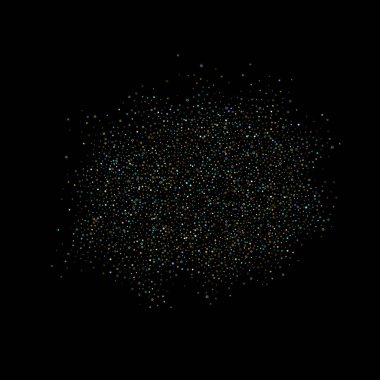 Altın, Mavi yıldızlar, çıkıntı, parlak konfeti. 