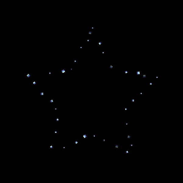 Ουράνιο τόξο, ιριδίζον ορθογώνιο, γυαλιστερά κομφετί. — Διανυσματικό Αρχείο