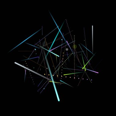 Hızlı Etki. Neon Hareketi. Parlak Dinamik.