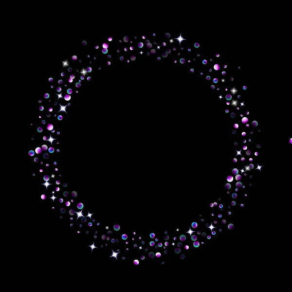 Violet paillettes étoiles confettis petite étincelle violet — Image vectorielle