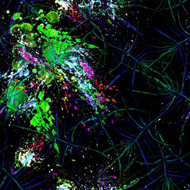 Tropik Yeşil Kusursuz Desen.