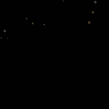 Altın parıltısı konfetisi parlıyor