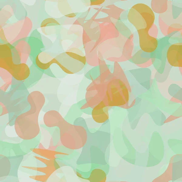 Camouflage naadloos patroon. Militaire camouflage — Stockvector