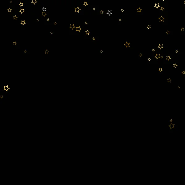 Gold glitter confetti sparkle — Stock Vector
