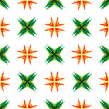 Etnik Yüzey. El Boyası Boyalı. 