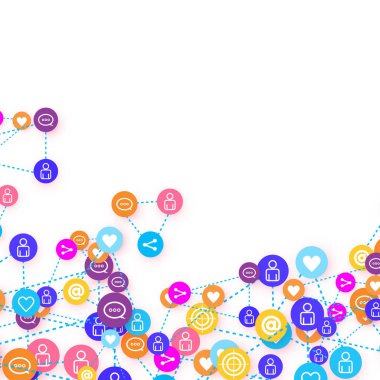Sosyal medya pazarlaması, İletişim konsepti.