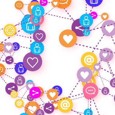 Sosyal medya pazarlaması, İletişim konsepti.