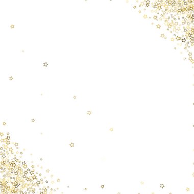 Parlayan Yıldızlar. Lüks Konfeti Küçük Altın Noel
