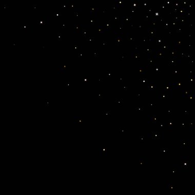 Altın Parıldayan Yıldızlar. Lüks Parlak Konfeti.