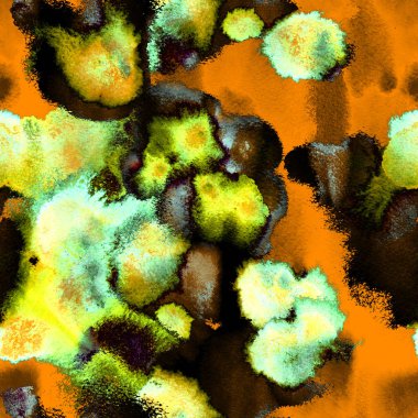 Gerçeküstü Düzen. Suluboya El Boyalı. 