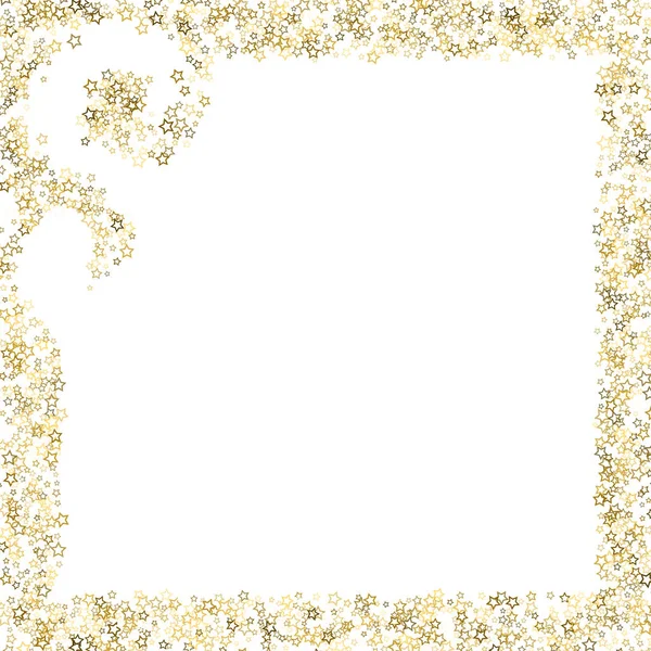 Gold glitter confetti sparkle — Stock Vector