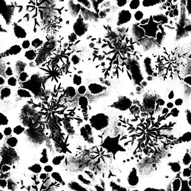 siyah beyaz tek renkli kar taneleri bitmez tükenmez tekrar