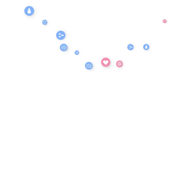 Маркетинг соціальних мереж, комунікації — стоковий вектор
