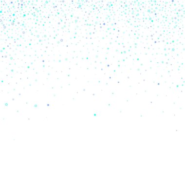 Mavi, turkuaz, turkuaz parıltılı yıldız konfetisi