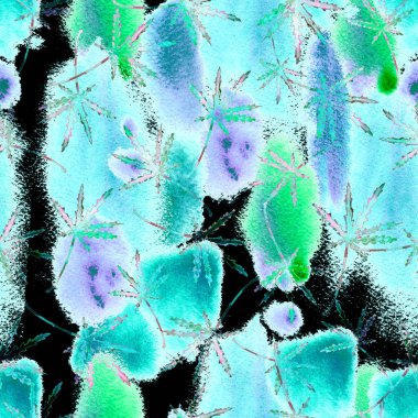 Esrar pürüzsüz suluboya deseni bırakır