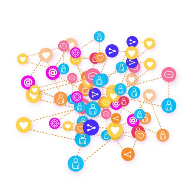 Sosyal medya pazarlaması, İletişim konsepti.