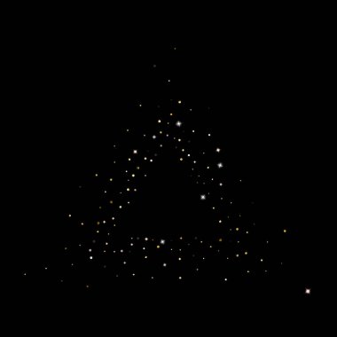 Altın Parıldayan Yıldızlar. Lüks Parlak Konfeti.