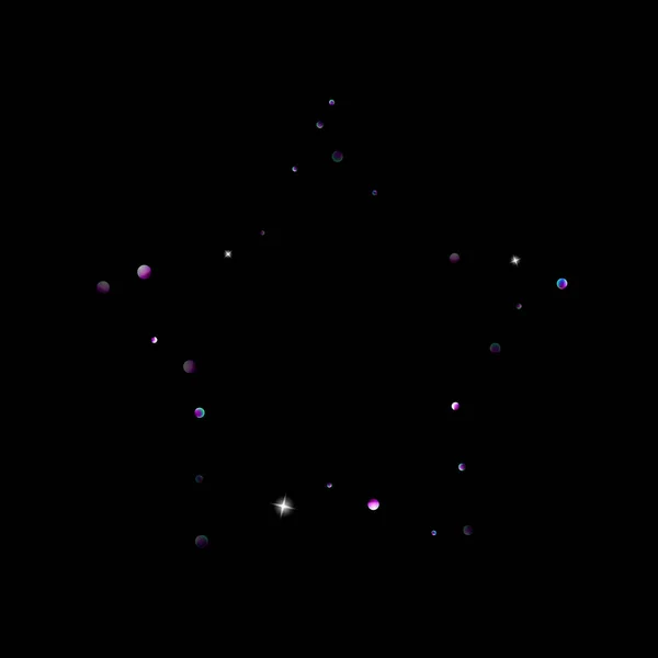 紫色，闪亮的星辰，迷人的小火花，紫罗兰 — 图库矢量图片
