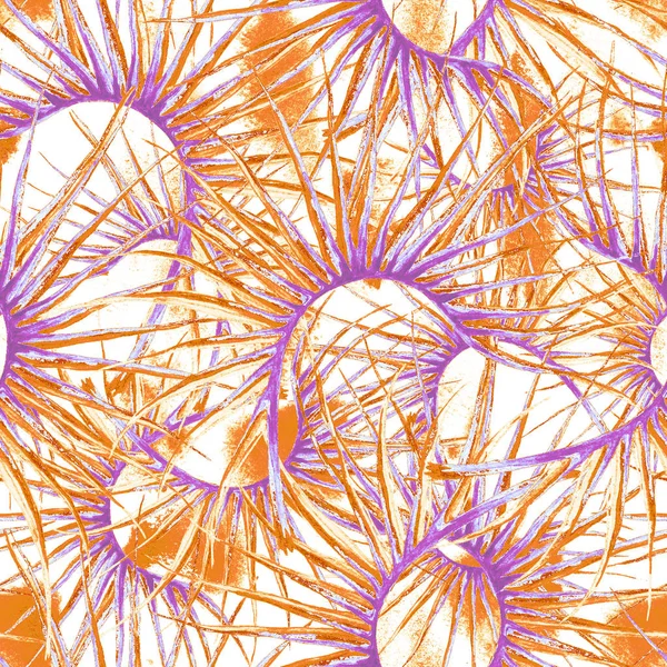 Tropical Purple Seamless Pattern. Giungla estiva — Foto Stock