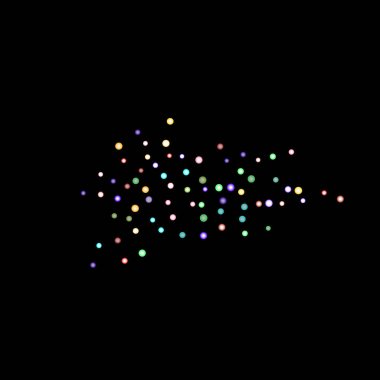 Parıldayan parlak gökkuşağı