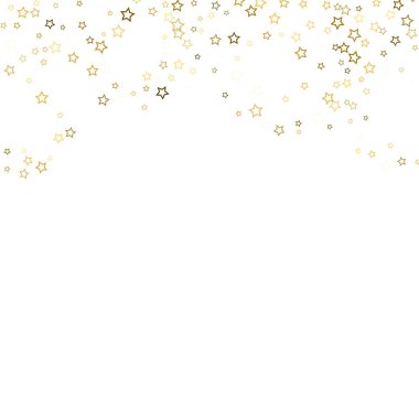 Altın parıltısı konfetisi parlıyor