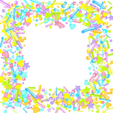 Pırıl pırıl. Kek, tatlı, fırın konfetisi.